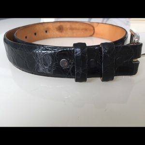 Alligator Genuine Black Belt Men Size 29